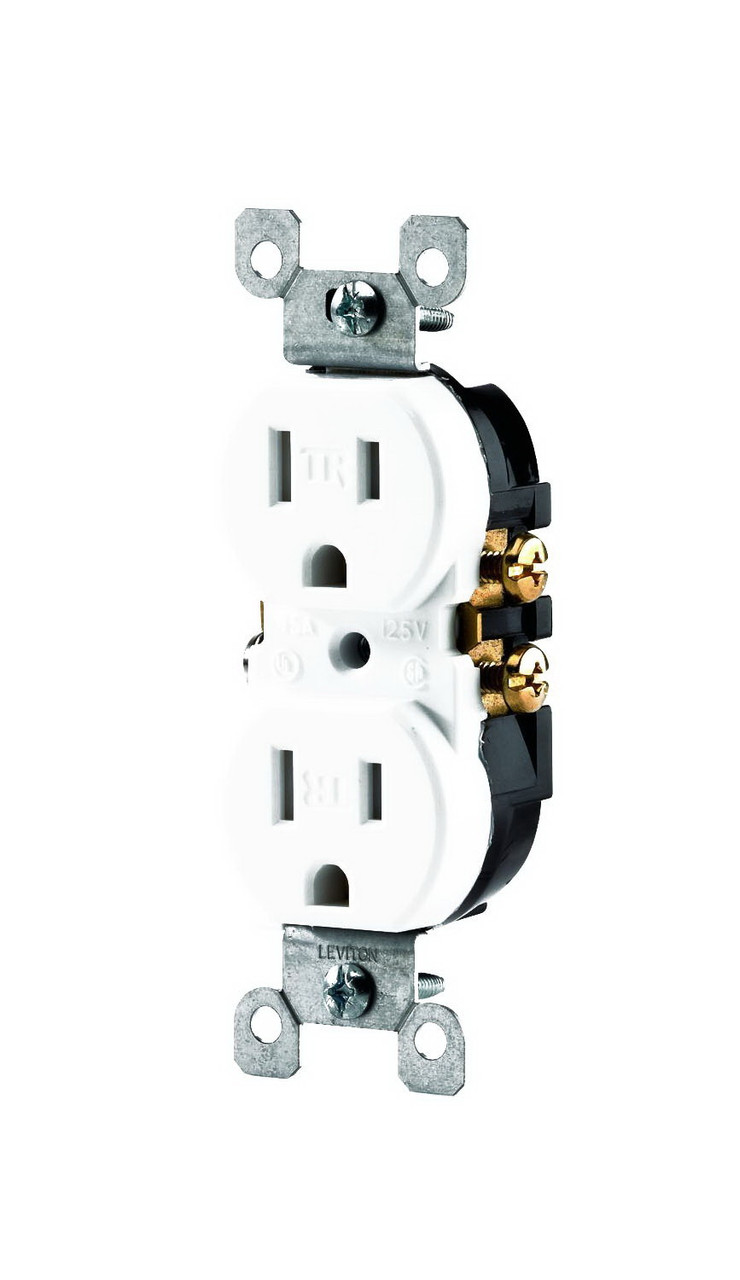 LEVITON N02-T5320-00W RECEPTACLE 15A TAMPRRES WHT   