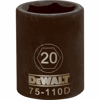 STANLEY DWMT75110OSP METRIC IMPACT SOCKET, 6-POINT, BLACK OXI