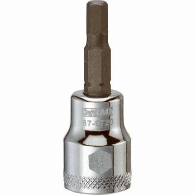 STANLEY DWMT87972OSP HEX BIT SOCKET, 3/8-IN. DRIVE, 5MM,