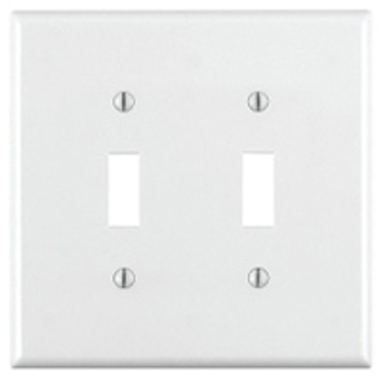 LEVITON 002-80709-00W WALLPLATE NYLON 2TOG WHITE    