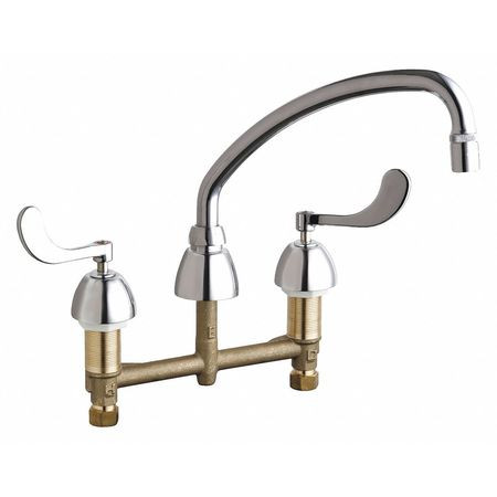 CHICAGO FAUCETS 786-L9E36ABCP CONCEALED HOT AND COLD WATER SINK FAUCET