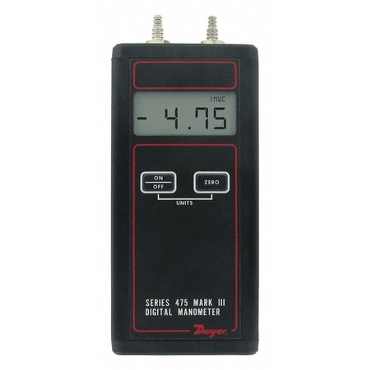 DWYER INSTRUMENTS 475-000-FM HANDHELD DIGITAL MANOMETER 0 TO 1 IN WC