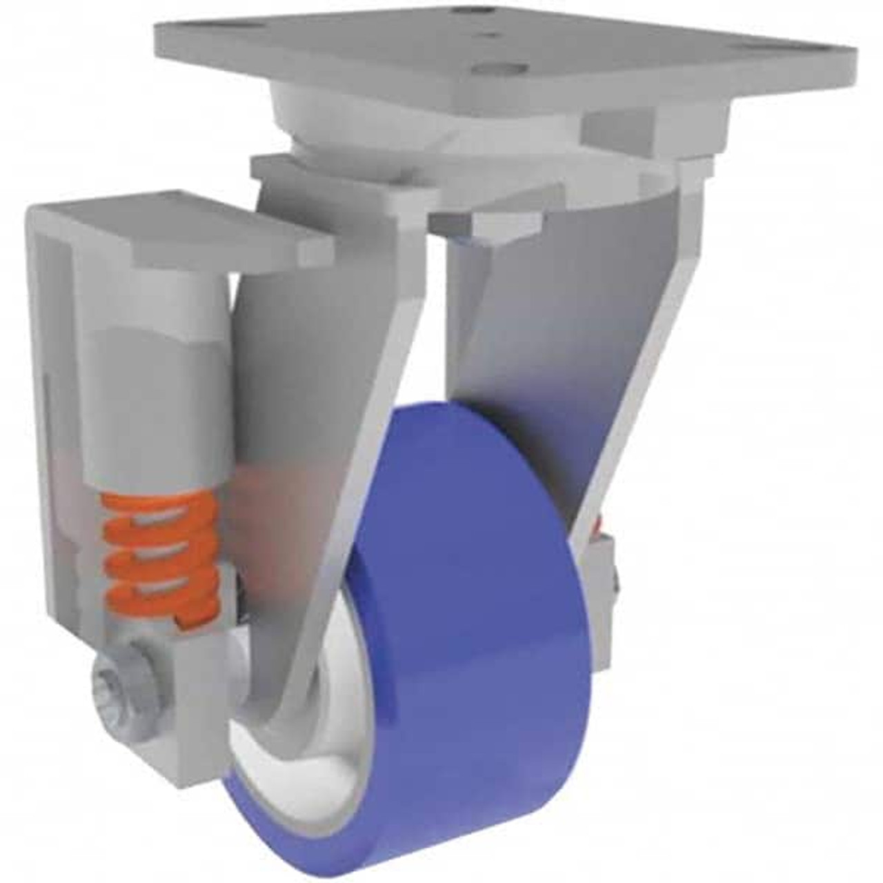 HAMILTON S-SPCH-63SPB-1 SWIVEL SPRING,LOADED CH 6X3 POLY-SOFT