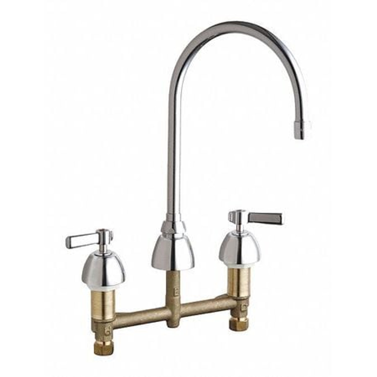 CHICAGO FAUCETS 201-AGN8AE3ABCP CONCEALED HOT AND COLD WATER SINK FAUCET