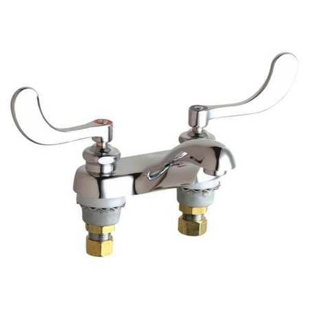 CHICAGO FAUCETS 802-317XKABCP HOT AND COLD WATER SINK FAUCET