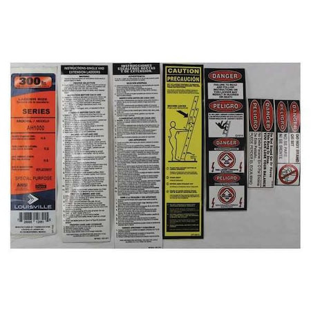 LOUISVILLE LADDER PK-AH1000 LABEL KIT