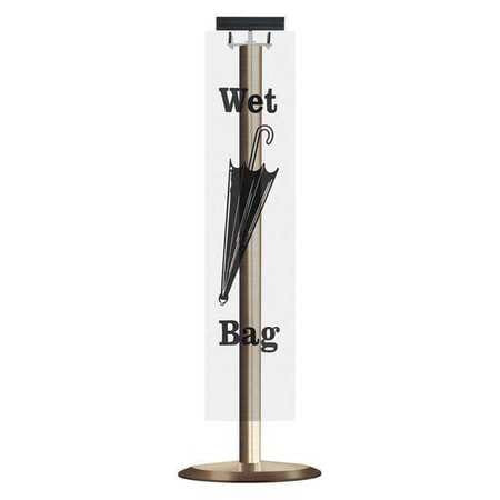 TENSABARRIER 52391-2S-US WET UMBRELLA BAG HOLDER SATIN BRASS