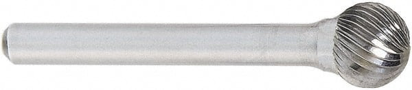 OSG 908-2500 BALL BUR SD,SINGLE END,1/4",CARBIDE