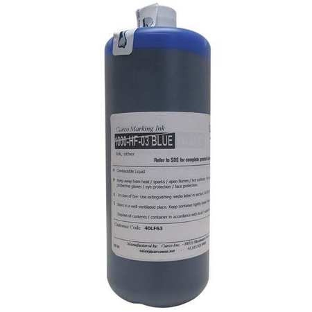 CARCO 1000-HF-03 BLUE MARKING INK DYE TYPE BLUE 15 TO 20 MIN.