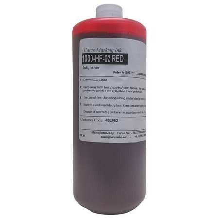CARCO 1000-HF-02 RED MARKING INK DYE TYPE RED 15 TO 20 MIN.