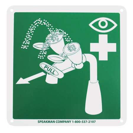 SPEAKMAN 91-1243 REPLACEMENT SAFETY INST. SIGN