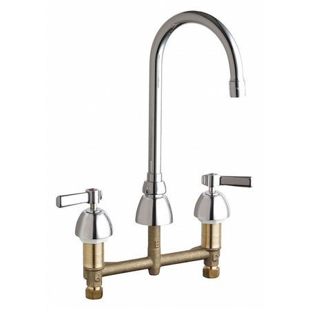 CHICAGO FAUCETS 786-E3-369ABCP CONCEALED HOT AND COLD WATER SINK FAUCET