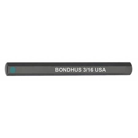 BONDHUS 33210 3/16" HEX DRIVE BIT
