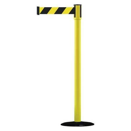 TENSABARRIER 890B-33-35-33-STD-NO-D4X-C BARRIER POST WITH BELT STEEL 7-1/2 FT L