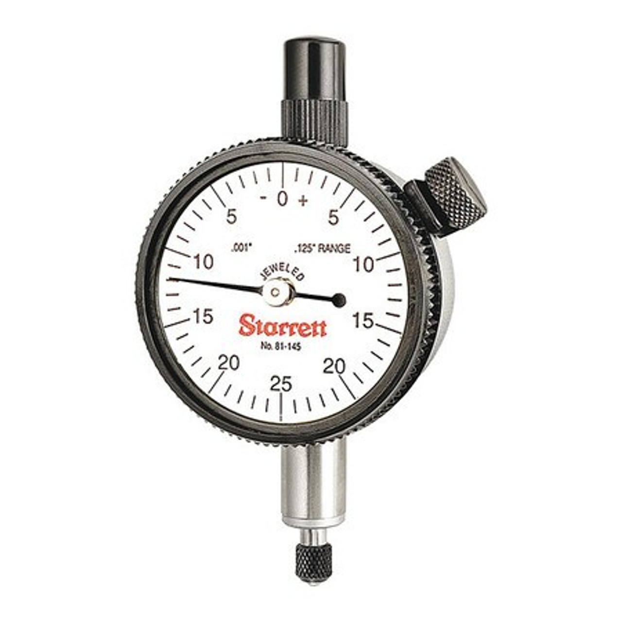 STARRETT 81-145J DIAL INDICATOR- 0 -.125"- .001" GRAD - A