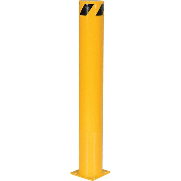 VESTIL BOL-48-6.5 STEEL PIPE SAFETY BOLLARD - YELLOW