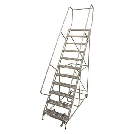 COTTERMAN 1012R2632A6E10B4AC1P6 ROLLING LADDER 162 IN.H 450LB PERFORATED