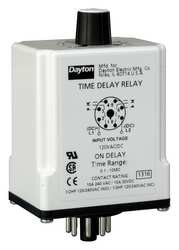 DAYTON 1EGB9 H7815 TIME DELAY RELAY 120VAC/DC 10A DPD