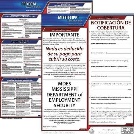 JJ KELLER 200-MS-K LABOR LAW POSTER KIT MS SPANISH 19 IN W
