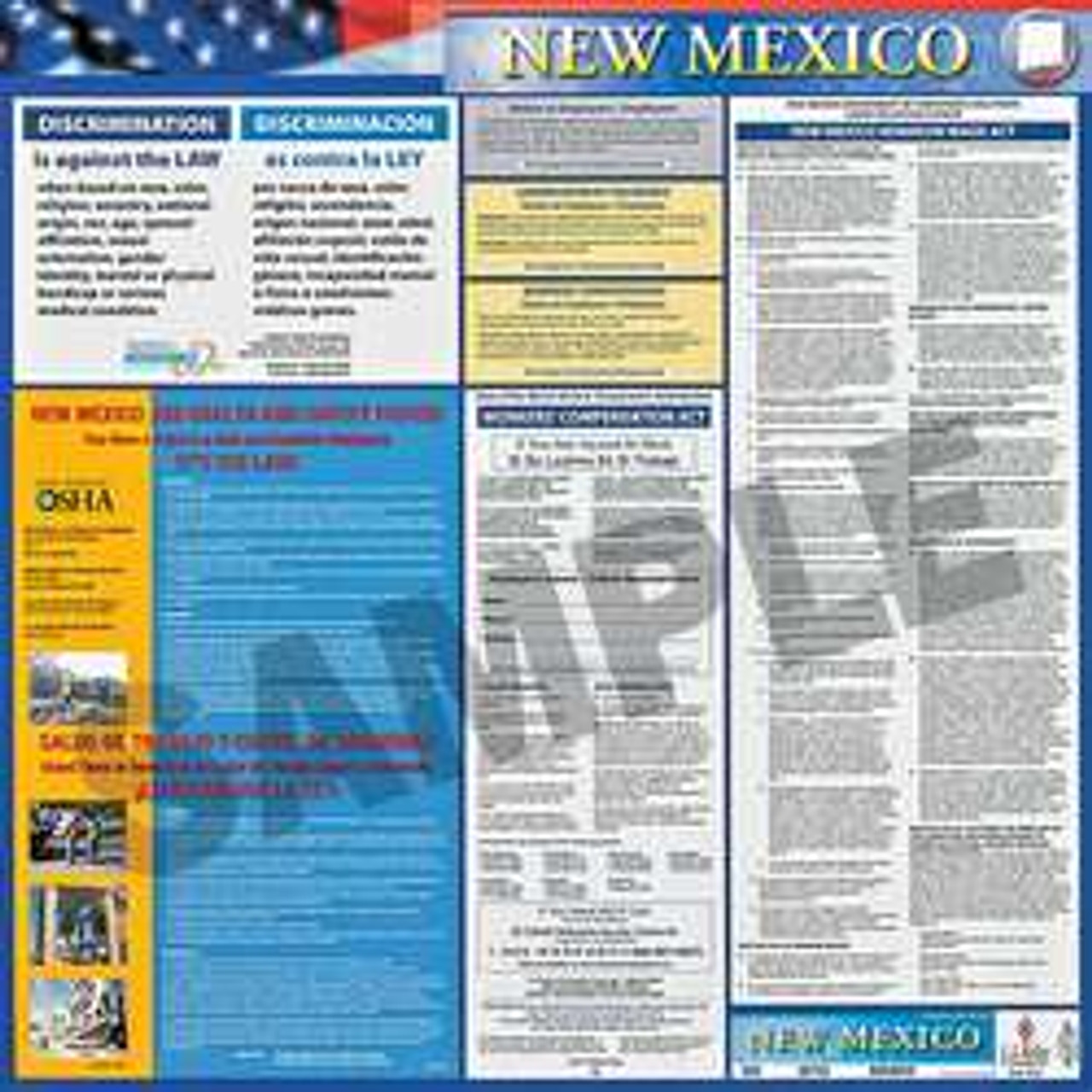 JJ KELLER 200-NM LABOR LAW POSTER STATE LABOR LAW NM