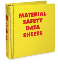 BRADY SPC ABSORBENTS 2024 PRINZING 2.5 INCH MSDS 3RING BINDER