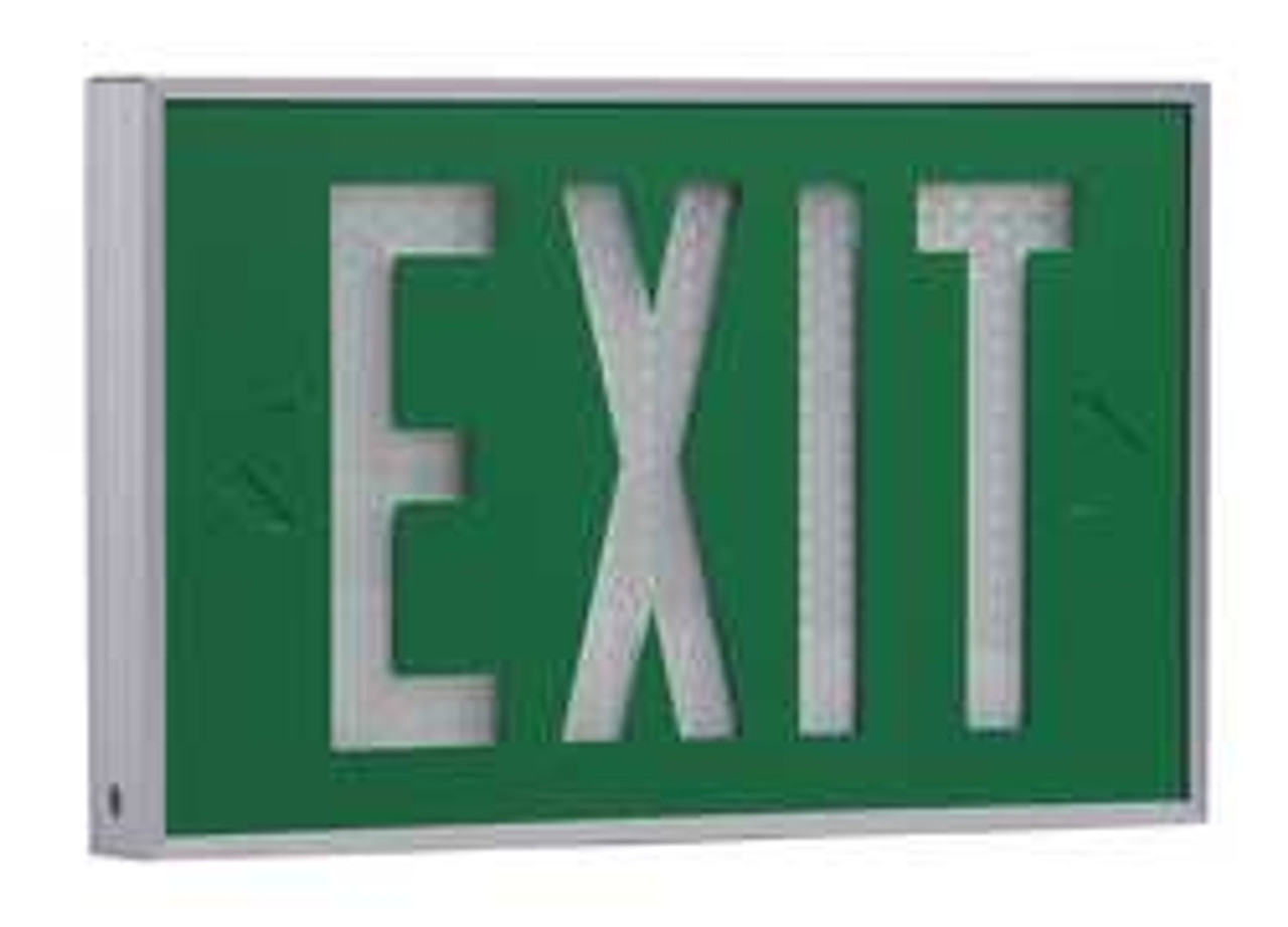 ISOLITE 2040-01-10-G SELF-LUMINOUS EXIT SIGN 10 YR. 1 FACE
