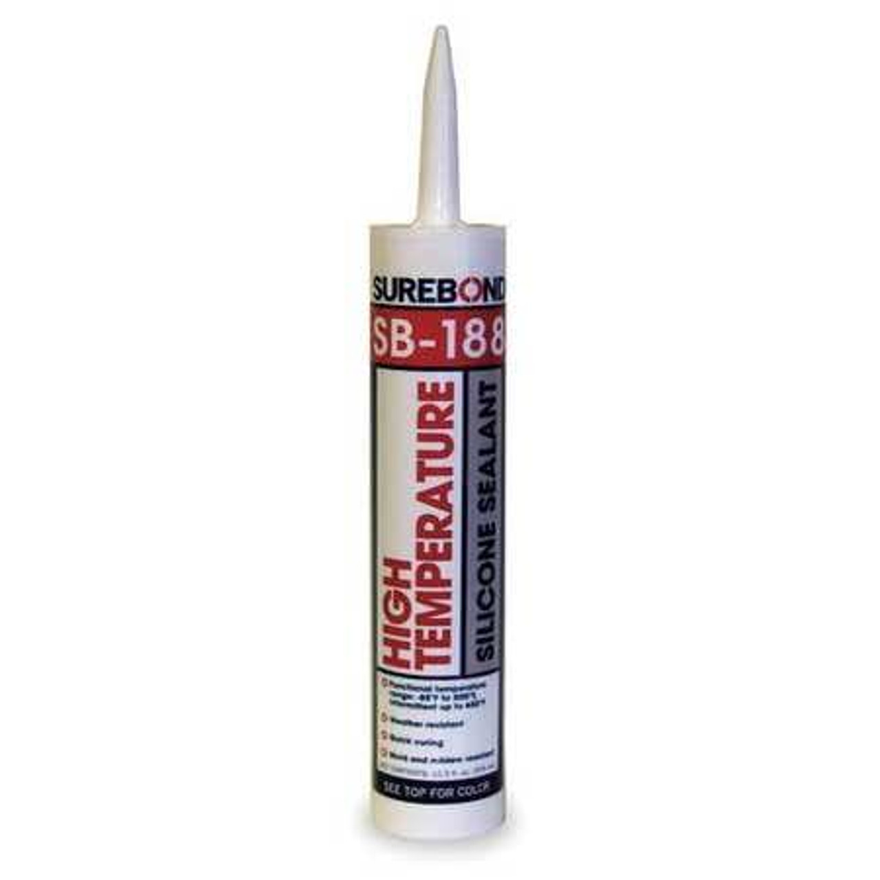SUREBOND SB-188 T Black D9104 SILICONE SEALANT HIGH TEMP BLACK 1