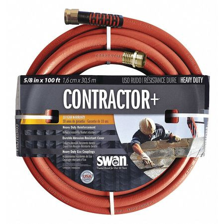SWAN CSNCG58100 WATER HOSE COLD WATER RED PVC 100 FT.