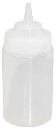 CRESTWARE SB12CW BOTTLE WIDE MOUTH 12 OZ PLAS CLR
