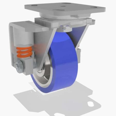 HAMILTON S-SPWH-5SPB-2 SWIVEL SPRING LOADED WH 5X2 POLY-SOFT