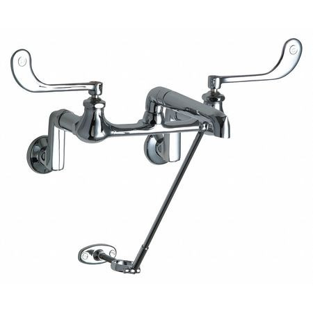 CHICAGO FAUCETS 814-CP HOT AND COLD WATER SINK FAUCET
