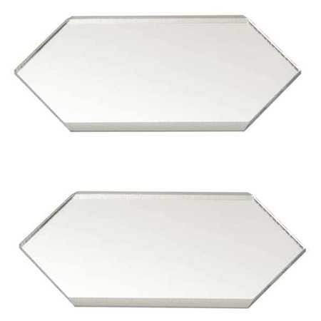 MIRREDGE 32502 SEAM PLATES CLEAR MIRROR 3 IN L PK2
