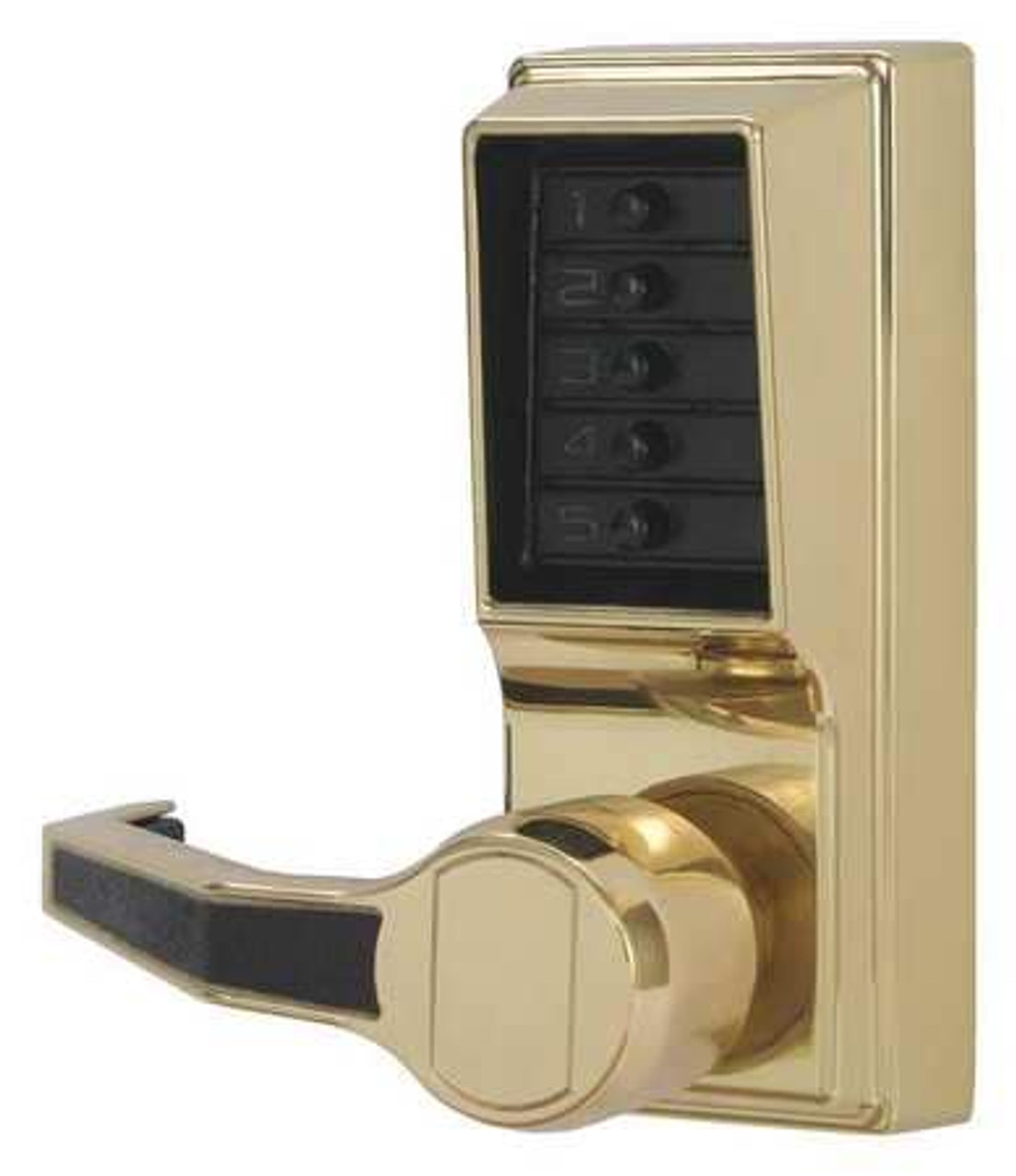 KABA ILCO LL1011-03-41 PUSH BUTTON LOCKSET BRIGHT BRASS