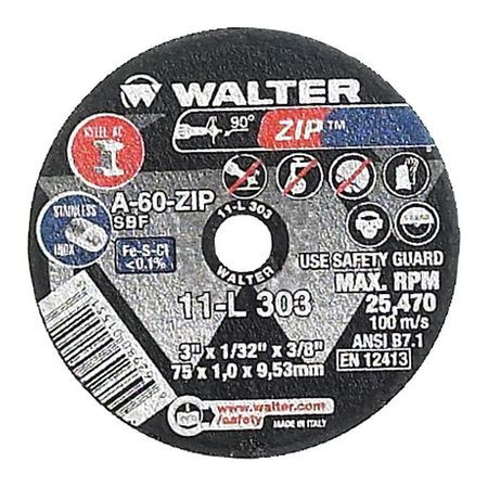 ZIP 11L251 CUT-OFF WHEEL T1 2X1/2X5/16