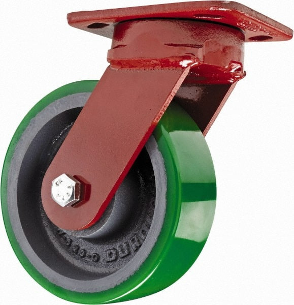 HAMILTON S-ZFWH-6DB KINGPINLESS PLATE CASTER,SWIVEL,1200 LB.