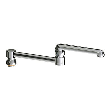 CHICAGO FAUCETS DJ13LEOJKAB DOUBLE JNTD SWG SPOUT