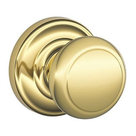 SCHLAGE F10 AND 605 AND PASSAGE LATCH, ANDOVER KNOB, ANDOVER ROS