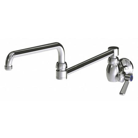CHICAGO FAUCETS 332-DJ24ABCP SINGLE SUPPLY SINK FAUCET