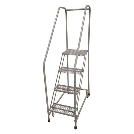 COTTERMAN 1204R1820A2E24B3C1P6 ROLLING LADDER 70 IN.H X 20 IN.W 4 STEPS