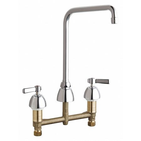 CHICAGO FAUCETS 201-AHA8AE35ABCP CONCEALED HOT AND COLD WATER SINK FAUCET