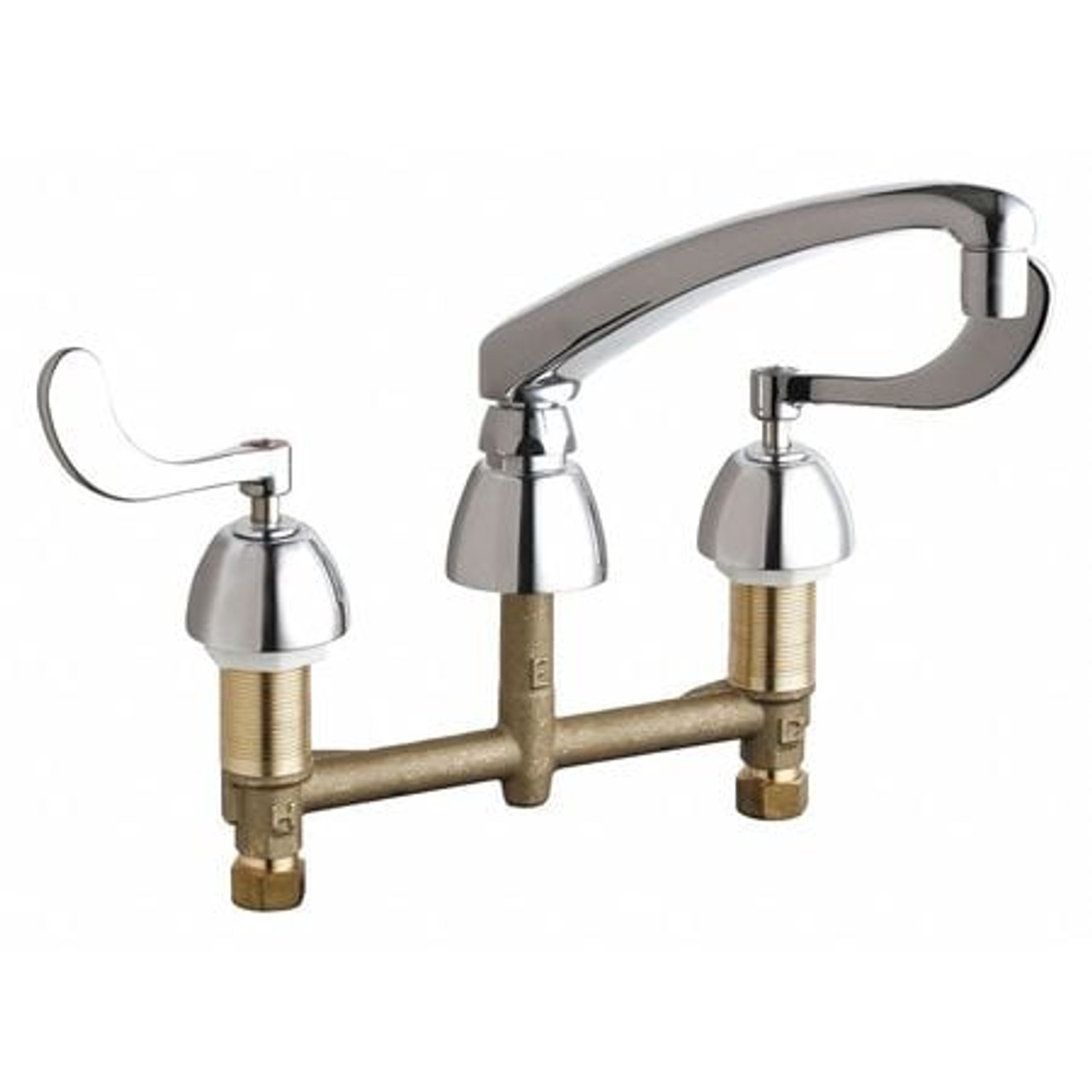 CHICAGO FAUCETS 201-AL8-317ABCP KITCHEN SINK FAUCET W/O SPRAY