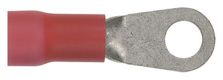 PANDUIT CORPORATION PV8-10R-QY RING TERMINAL,#10,RED,600V,PK25