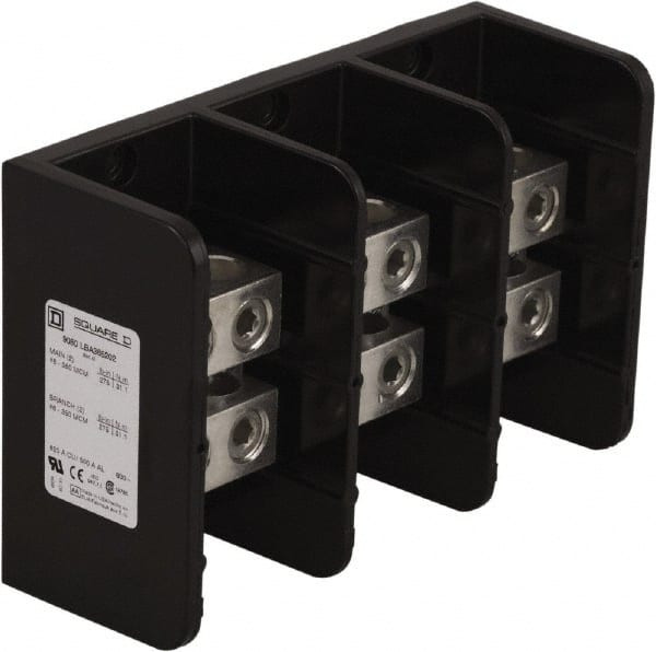 SQUARE D 9080LBA365202 POWER DISTRIBUTION BLOCK 600V 620A
