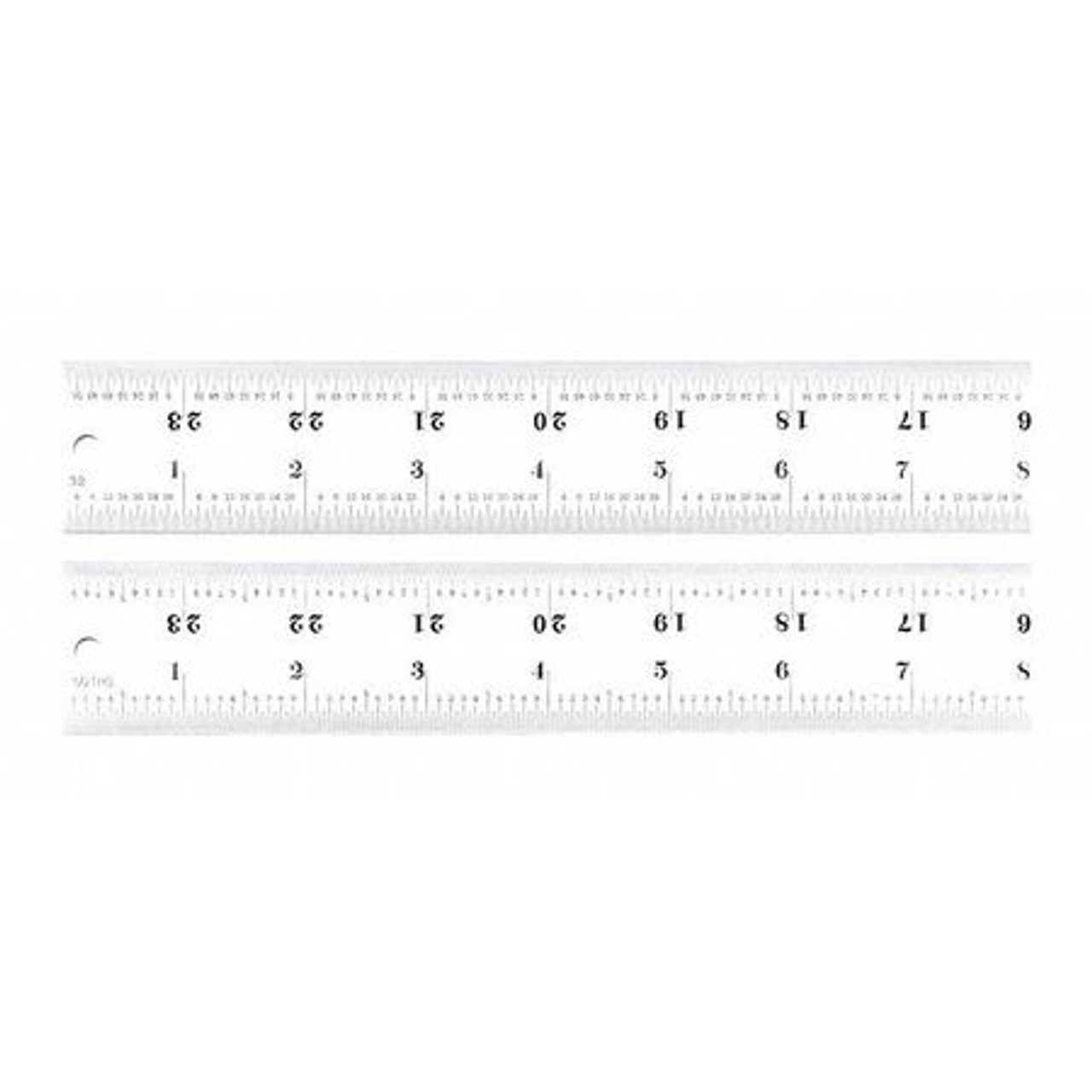 STARRETT C416R-24 RULE- 24"- 16R GRAD- HEAVY SPRING TEMPER