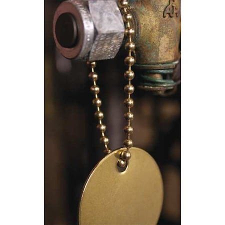 C.H. HANSON 40098 BRASS PLATED BEADED CHAIN,6IN L,PK100
