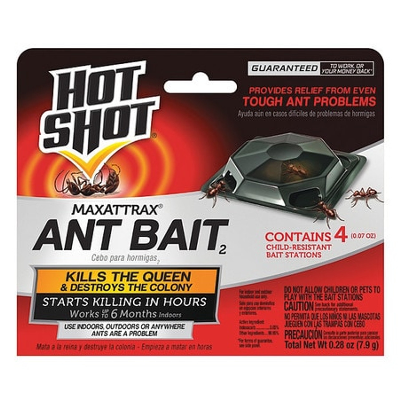 HOT SHOT HG-2040W ANT KILLER 0.07 OZ BLOCKS PK4