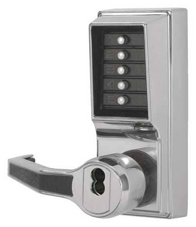 KABA ILCO R8148B-026-41 PUSH BUTTON LOCKSET 8000 BRIGHT CHROME