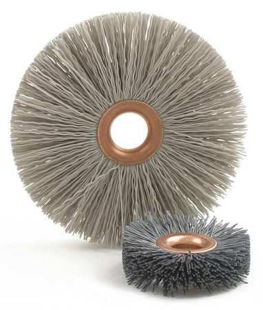 BRUSH RESEARCH MFG. CY4600AO 4" OD, 1/2" ARBOR HOLE, CRIMPED ABRASIVE