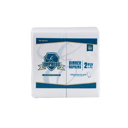 EMPRESS DN281517 NAPKIN 1/8 FOLD 15X16IN 2PLY 188CT PK16