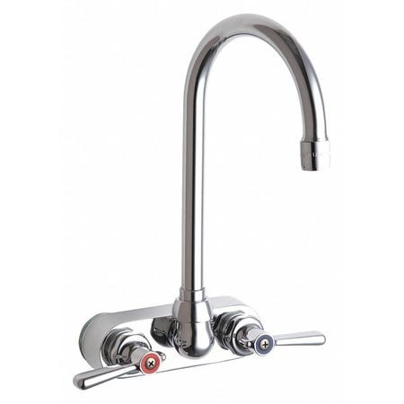 CHICAGO FAUCETS 521-GN2AE3ABCP HOT AND COLD WATER SINK FAUCET